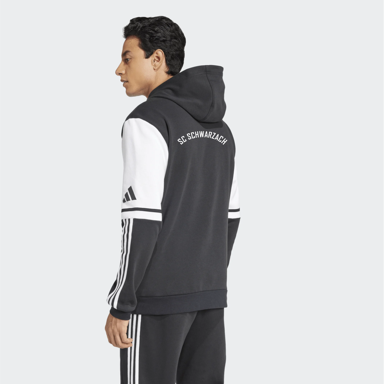 SQ25 SW HOOD BLACK/WHITE