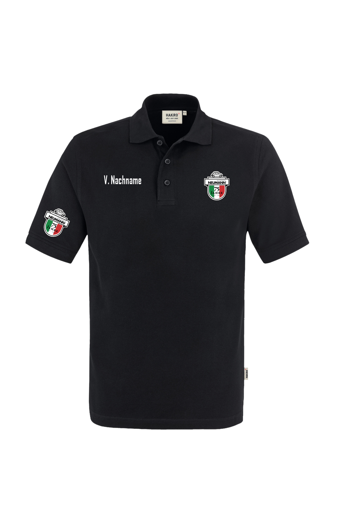 Hakro Polo Shirt Männer schwarz