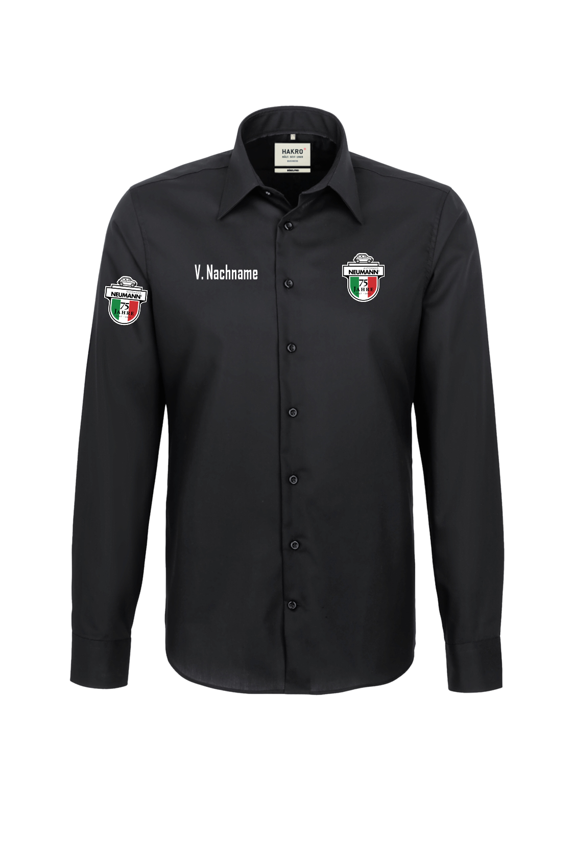 Hakro Hemd Business Regular schwarz