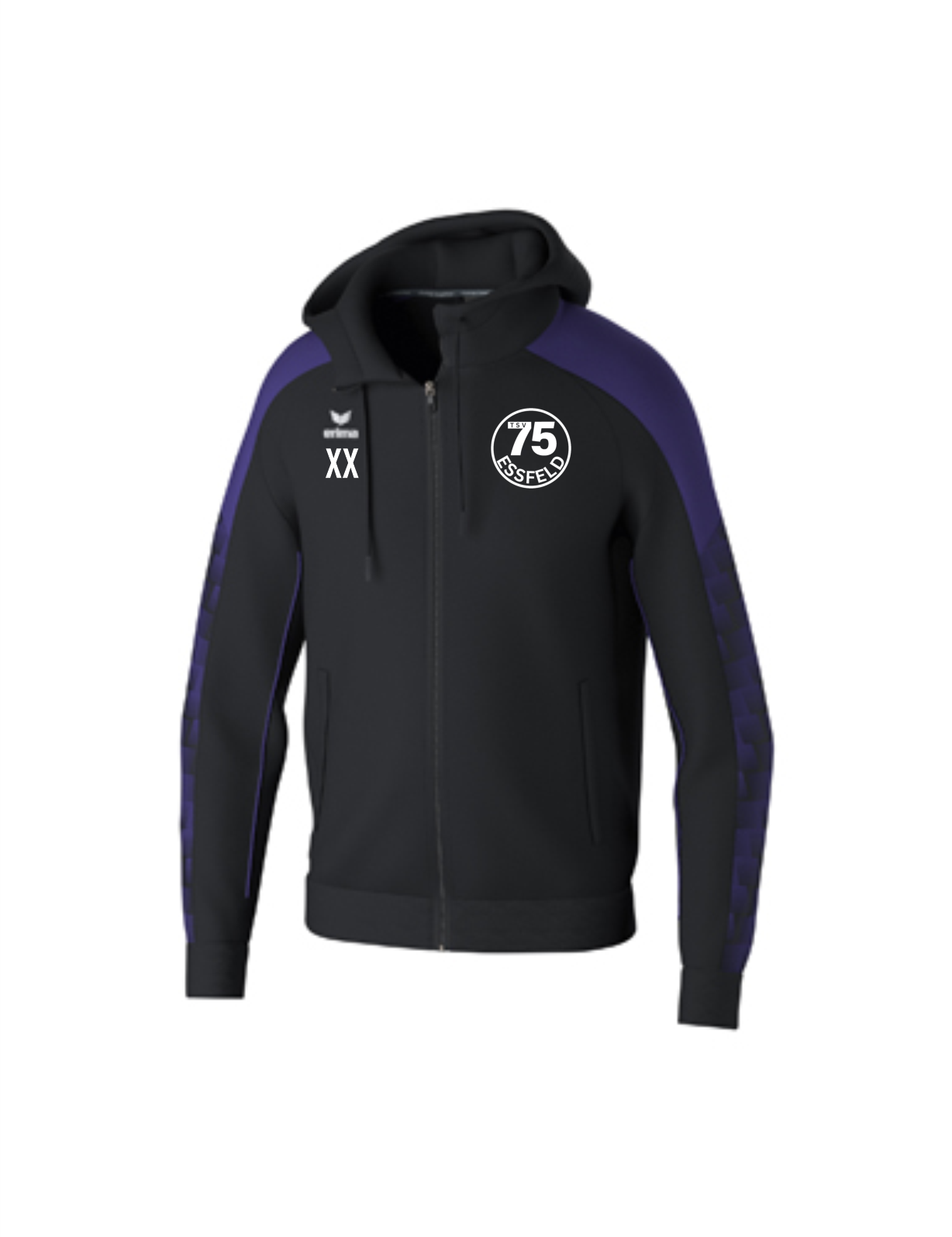 EVO STAR TRAININGSJACKE MIT KAPUZE Herren + Kids schwarz/lila