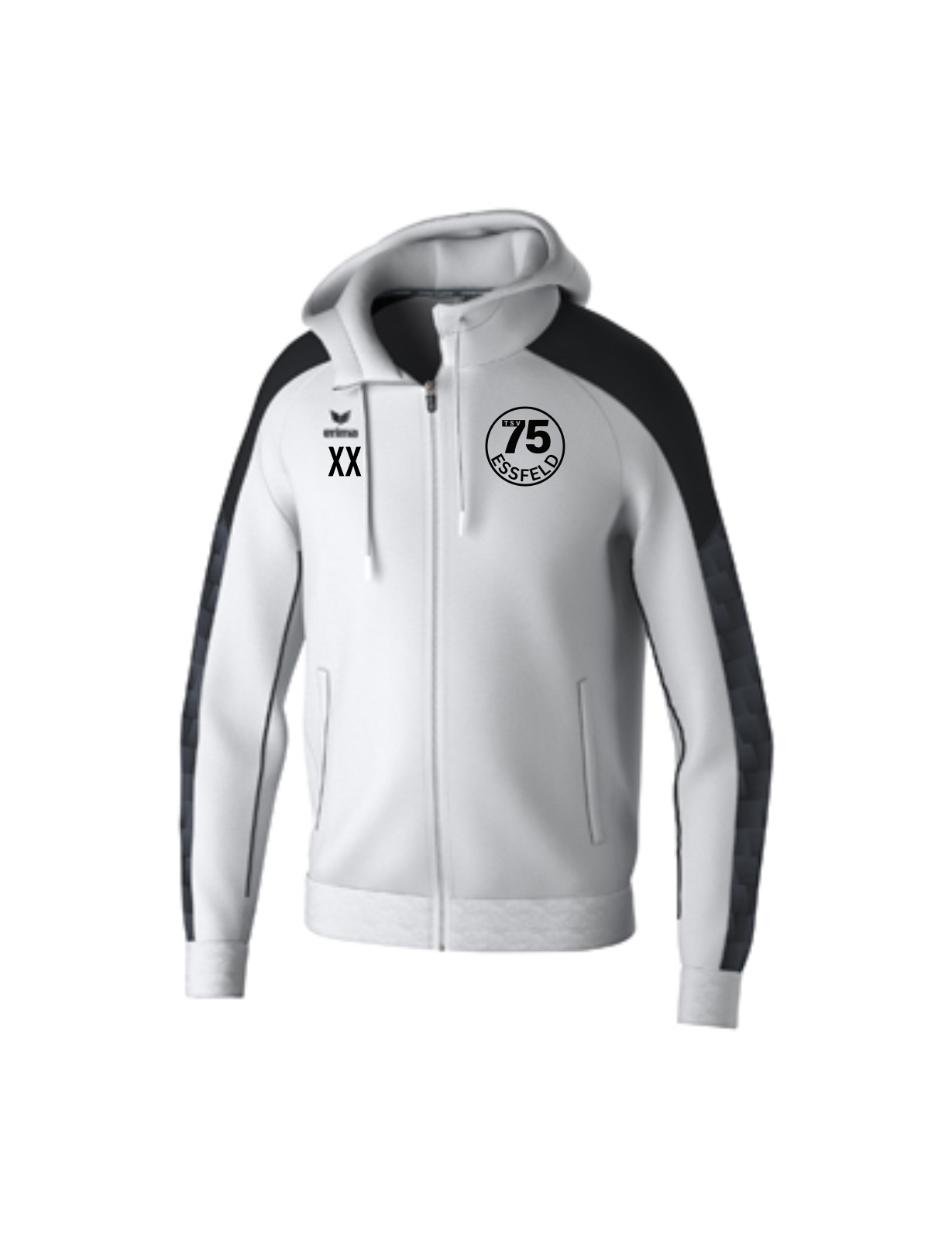 EVO STAR TRAININGSJACKE MIT KAPUZE Herren + Kids weiß