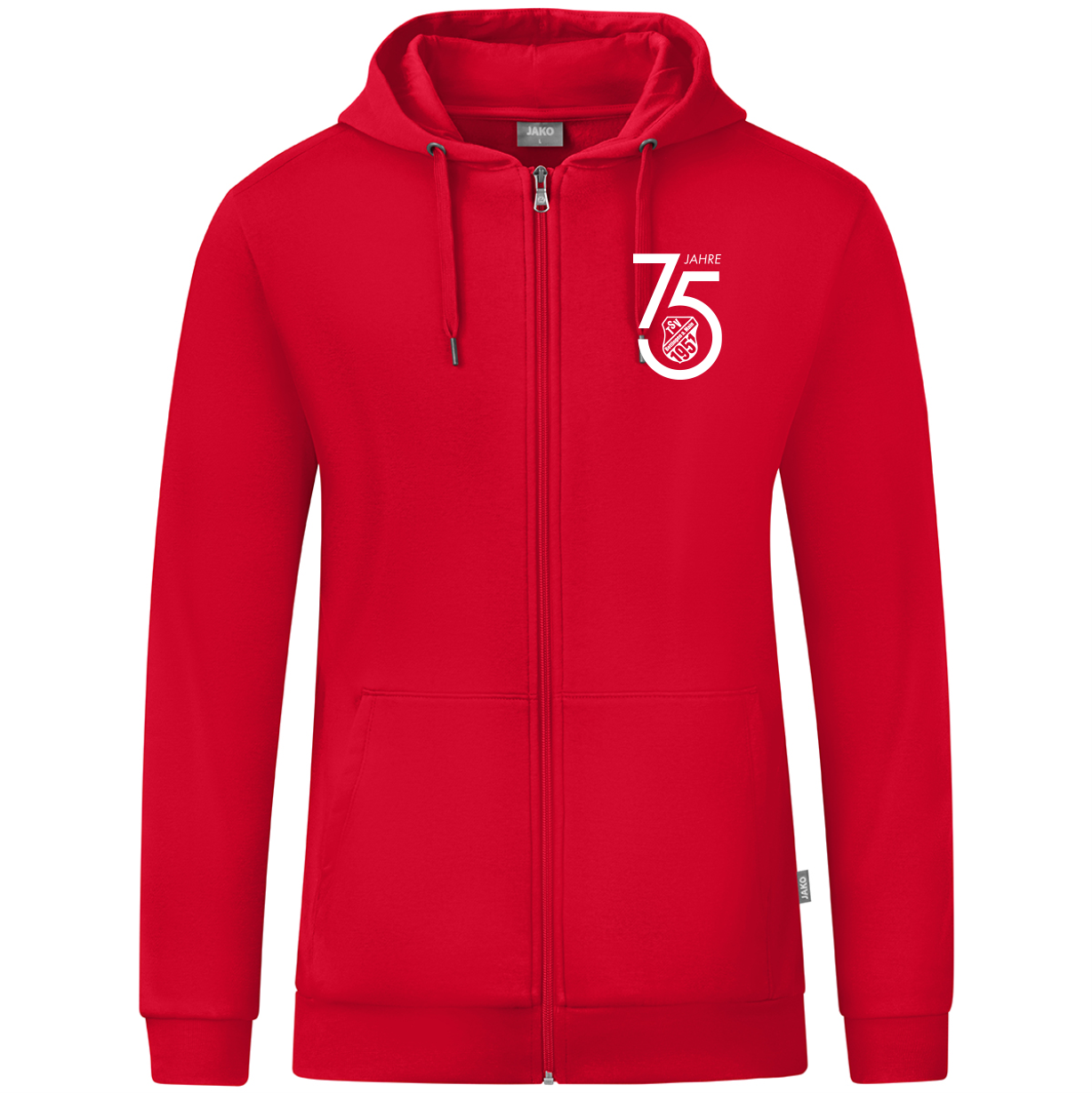 Jubiläumszipper rot Herren