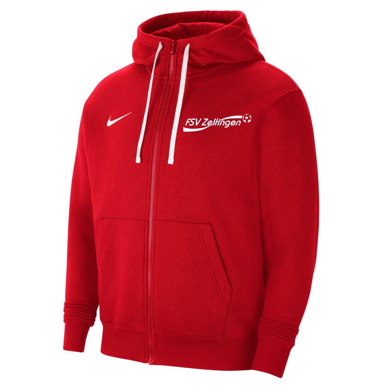 Park20 Hoodie mit Zip Damen rot