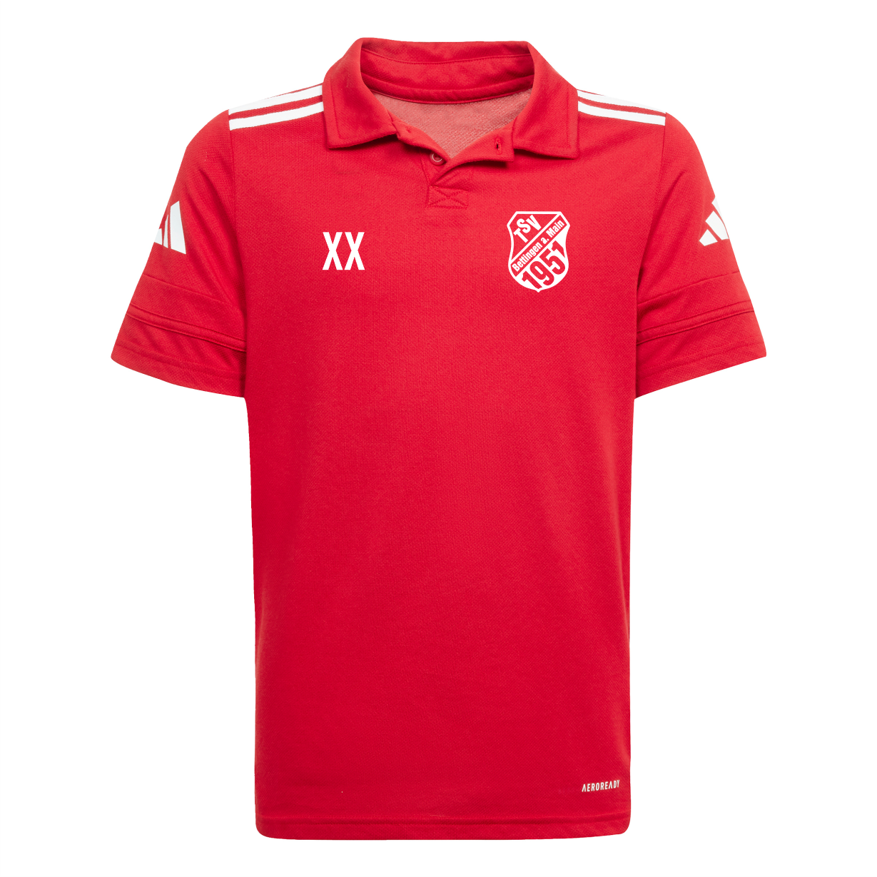 Squadra Cotton Polo TEAM POWER RED 2 WHITE Kids