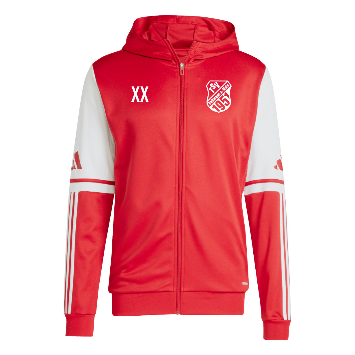 Squadra Hoodie TEAM POWER RED 2 WHITE