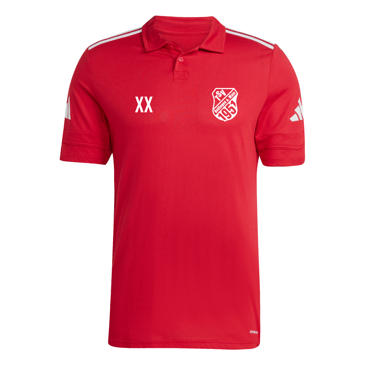 Squadra Cotton Polo TEAM POWER RED 2 WHITE